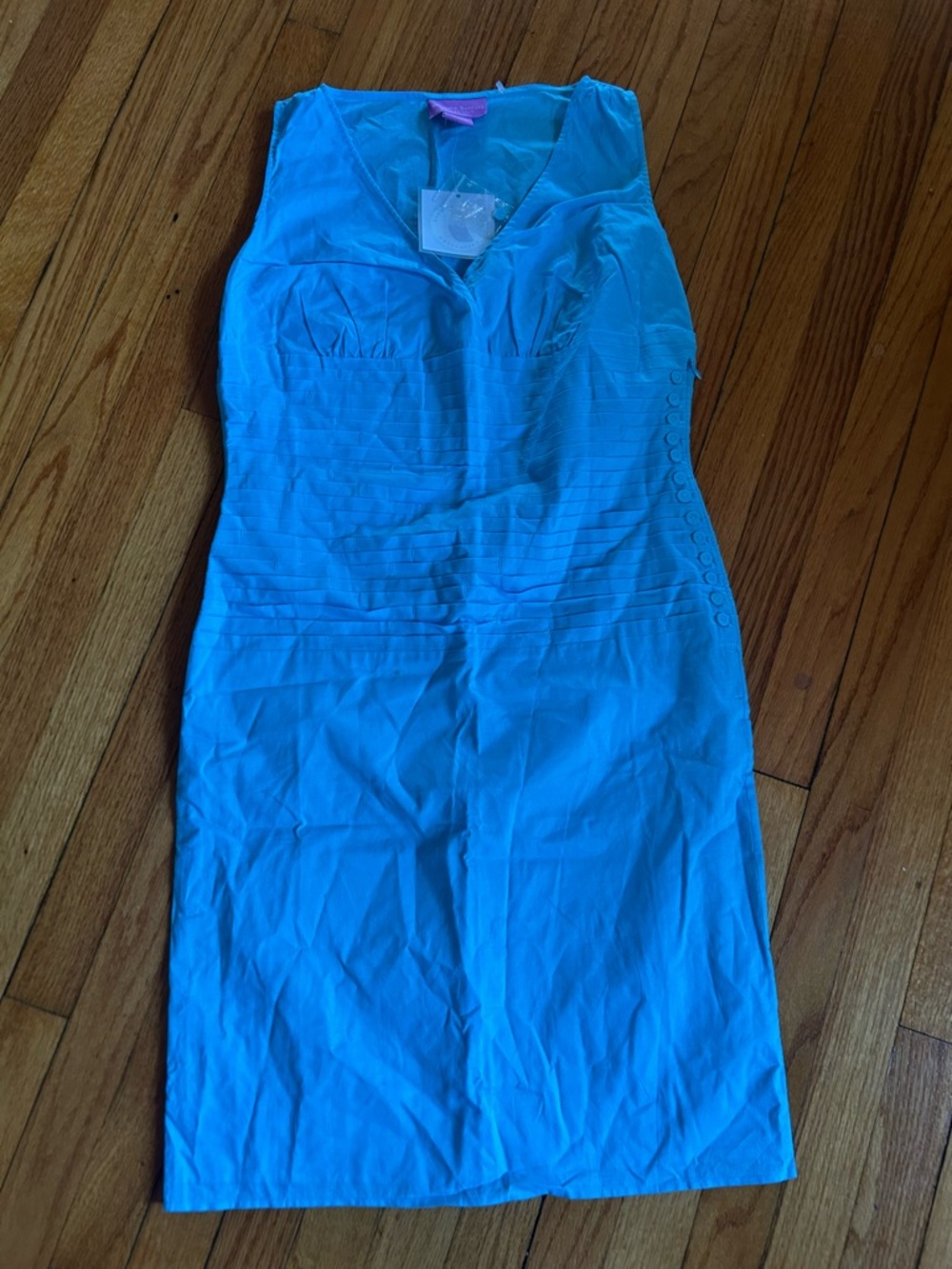 Suzanne Somers Lined Lightweight Flattering Sleeveless Dress Size 8